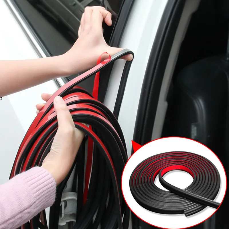 Car Door B Type Waterproof Trim Sound Insulation Seal Strip Stickers for fiat punto 500 bravo freemont stilo panda accessories | Автомобили