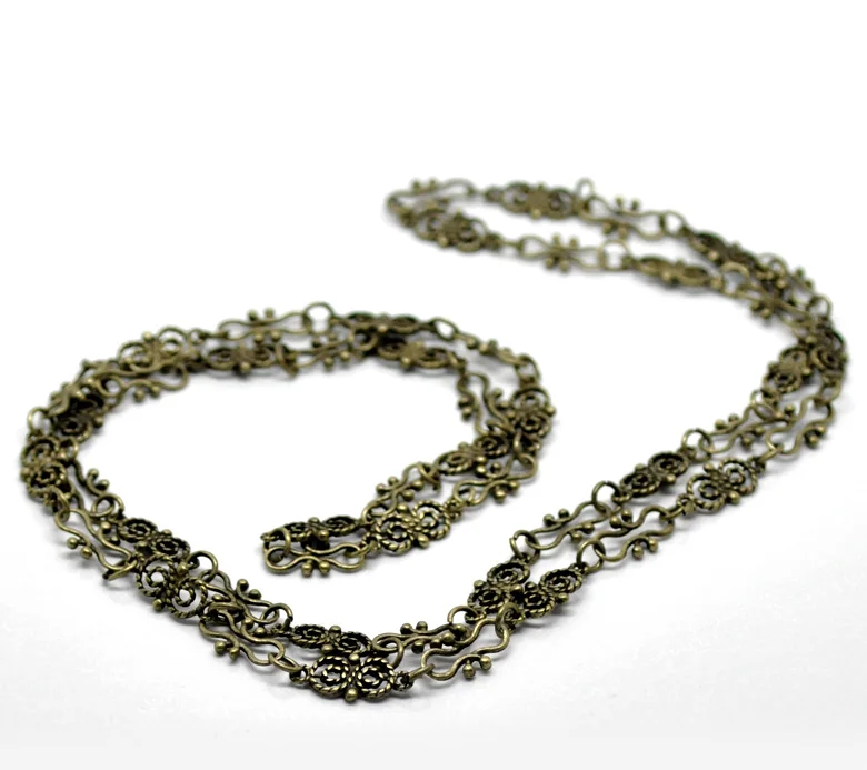 DoreenBeads 1PC Fashion Antique Bronze Necklace 1M long(39 3/8") (B20625) yiwu