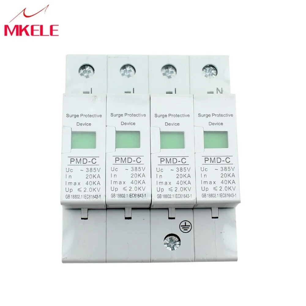 Circuit Breakers House SPD 4P 20KA~40KA ~385VAC Surge Protector Protective Low-voltage Arrester Device
Circuit Breakers House SPD 4P 20KA~40KA ~385VAC Surge Protector Protective Low-voltage Arrester Device
