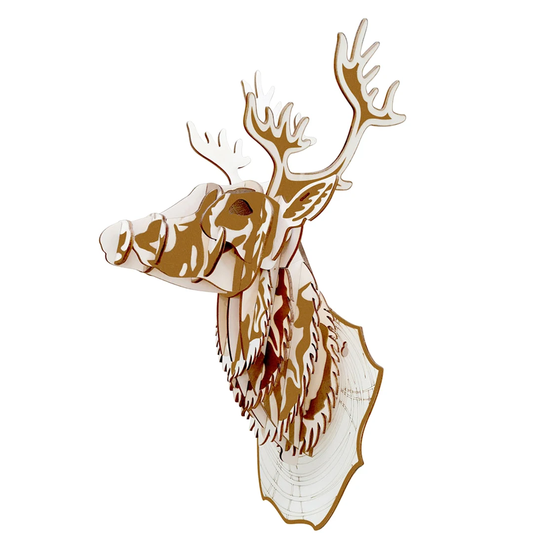 19pcs High-precision Laser Cutting Puzzle 3D Basswood Wooden Jigsaw Model - Deer Head Wall DIY Art Model Home Office
19pcs High-precision Laser Cutting Puzzle 3D Basswood Wooden Jigsaw Model - Deer Head Wall DIY Art Model Home Office