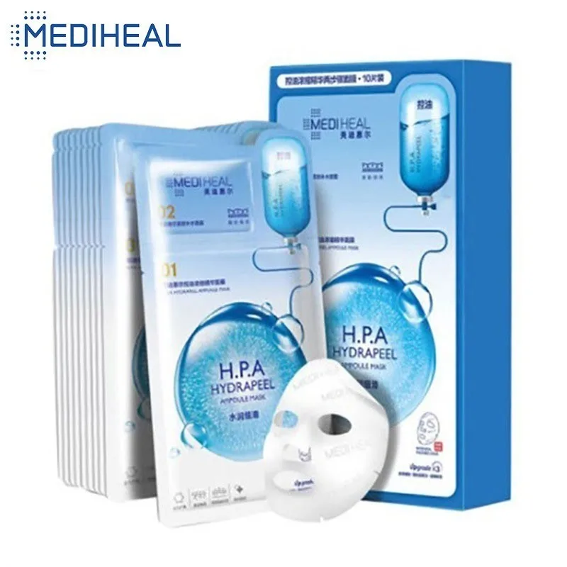 2 шага Mediheal контроль жирности кожи маска для лица листы глубокое очищение +