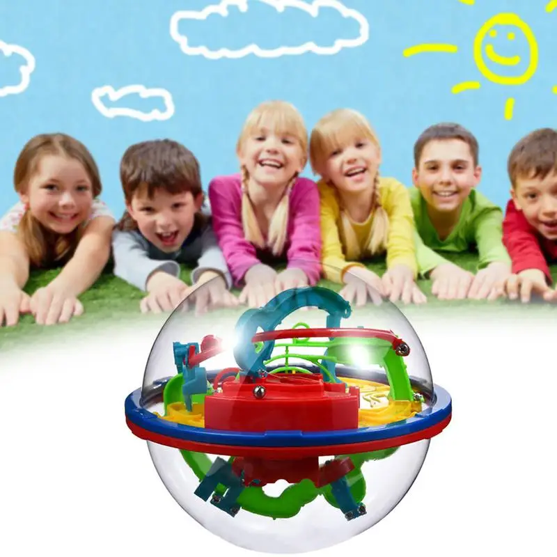 100Steps Magical Intellect Balance Logic Ability Puzzle Ball Toy Smart 3D Maze Ball Intelligence Challenge Games Training Tools
100Steps Magical Intellect Balance Logic Ability Puzzle Ball Toy Smart 3D Maze Ball Intelligence Challenge Games Training Tools