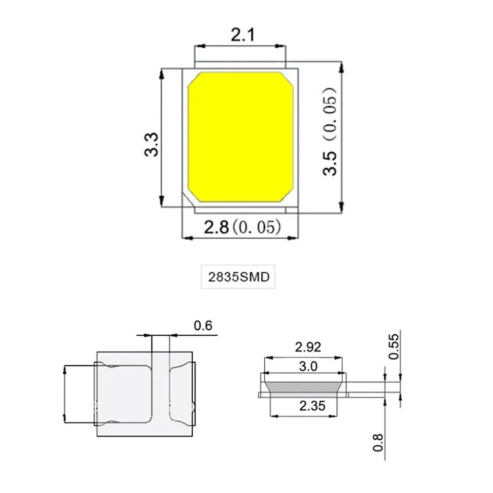 100pcs 2835 Warm White Smd Led Lamp Light Emitting Diode Light Bulb Strip Conduct
100pcs 2835 Warm White Smd Led Lamp Light Emitting Diode Light Bulb Strip Conduct