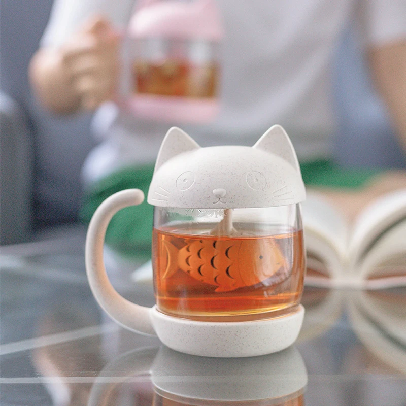 Creative Cat Mug Wheat Straw Fiber Double Wall Glass Cup Tea Coffee Filter Drinkware Tools Nice Gift
Creative Cat Mug Wheat Straw Fiber Double Wall Glass Cup Tea Coffee Filter Drinkware Tools Nice Gift