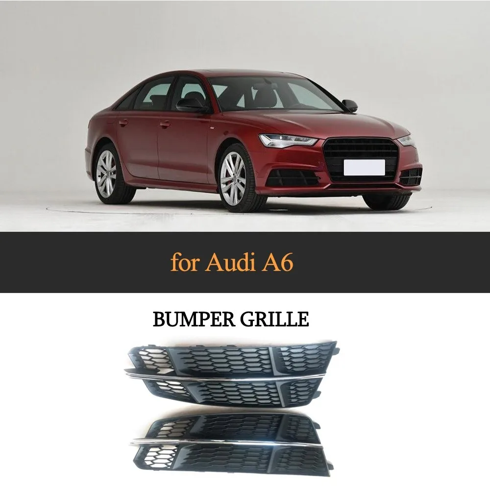 For Audi A6 Sline S6 Sedan 4 Door 2018 Front Fog Lamp Grille Bumper Fog Light Mesh Grill ABS Chromed Bumper Grill
For Audi A6 Sline S6 Sedan 4 Door 2018 Front Fog Lamp Grille Bumper Fog Light Mesh Grill ABS Chromed Bumper Grill