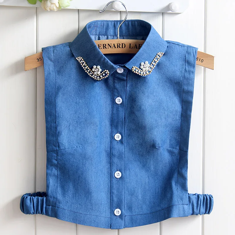 Cowboy Half-body Shirt Dickie New Pattern Rhinestone Round Dickie Decoration Detachable Removable Women Blouse Drop Shipping
Cowboy Half-body Shirt Dickie New Pattern Rhinestone Round Dickie Decoration Detachable Removable Women Blouse Drop Shipping