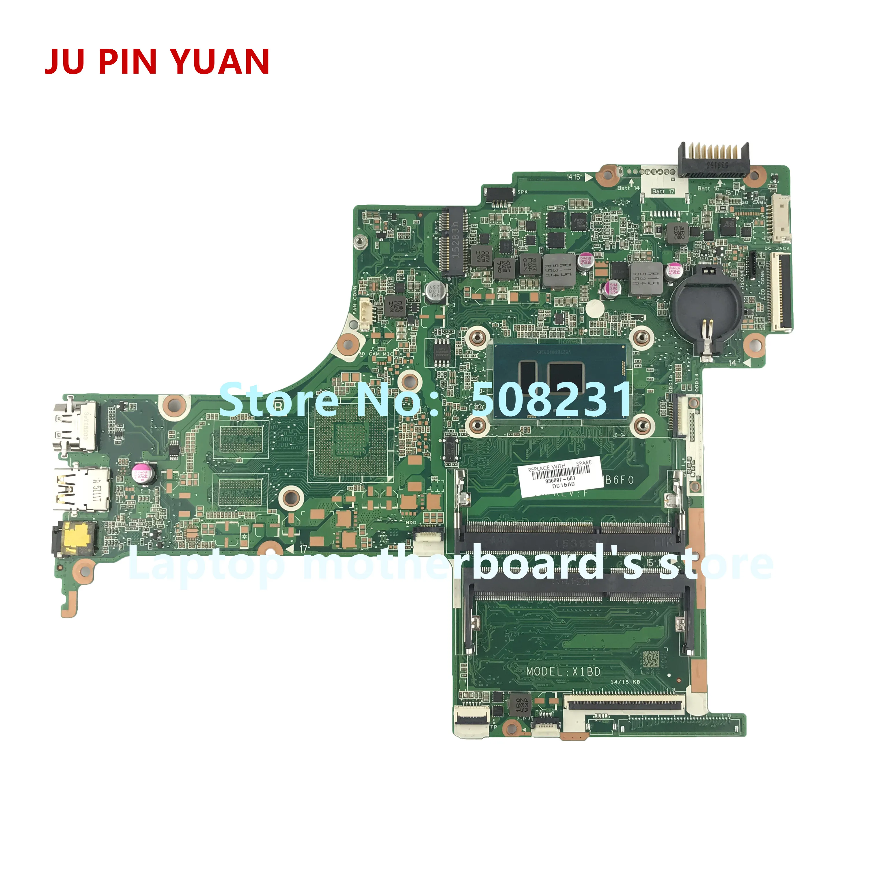 836097-601 836097-001 X1BD DAX1BDMB6F0 for HP Pavilion Notebook 15-AB 15T-AB 15-AN Laptop Motherboard i5-6200U Fully Tested
836097-601 836097-001 X1BD DAX1BDMB6F0 for HP Pavilion Notebook 15-AB 15T-AB 15-AN Laptop Motherboard i5-6200U Fully Tested