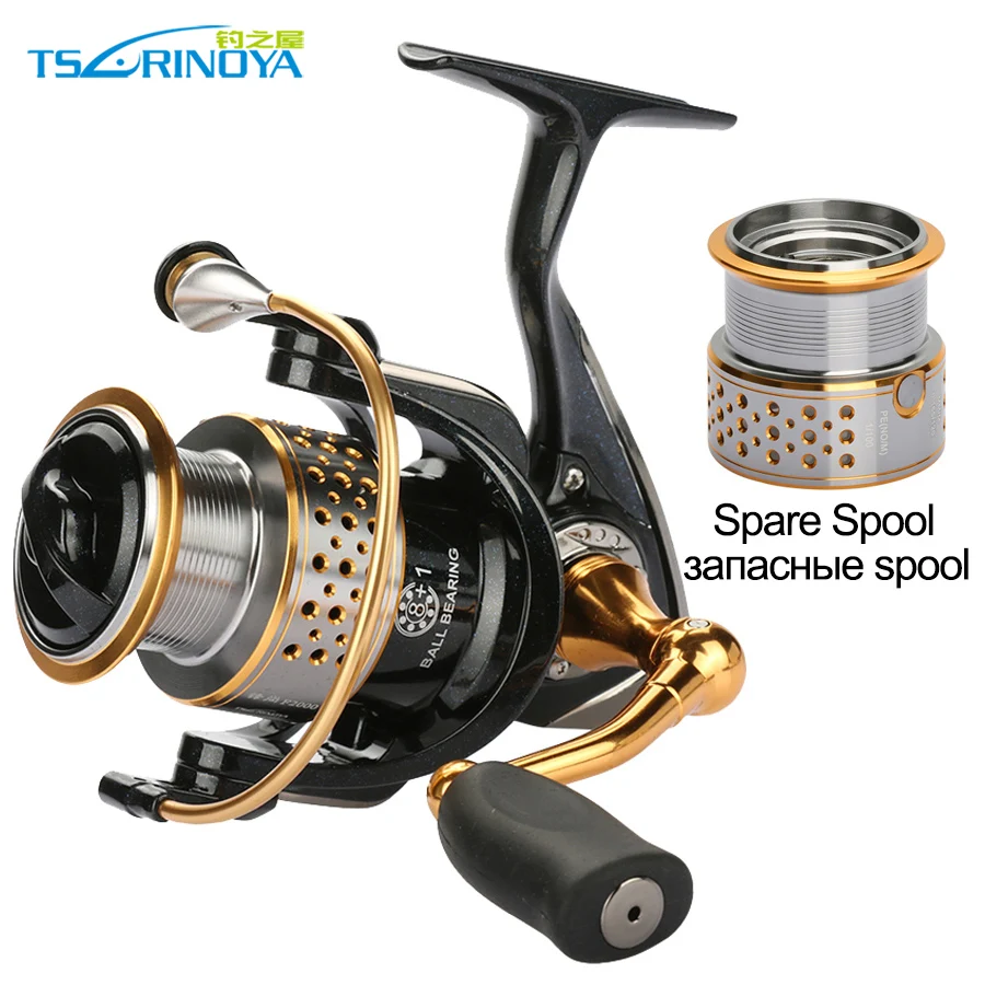 Tsurinoya 2000 Series Spinning Reel + One Metal Spare Spool Sea Fishing Reel 9BB Drag Power 6KG Carp Fishing Reel Wheel Tackles
Tsurinoya 2000 Series Spinning Reel + One Metal Spare Spool Sea Fishing Reel 9BB Drag Power 6KG Carp Fishing Reel Wheel Tackles