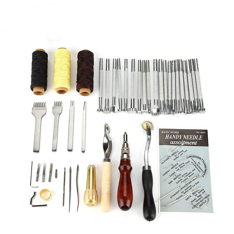 48pcs/set DIY Leather Craft Tools Punch Kit Set Handmade Leathercraft Sewing Kit Set For Home Kids Supplies
48pcs/set DIY Leather Craft Tools Punch Kit Set Handmade Leathercraft Sewing Kit Set For Home Kids Supplies