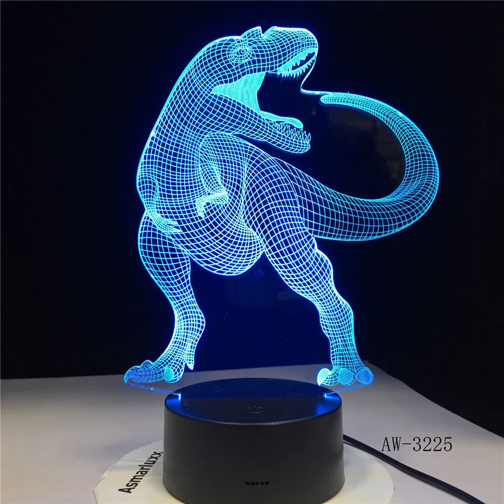 Dinosaur 3D LED Illusion Lamp 3D Optical Illusion Lights 7 color Multicolored USB Home Decoration Color Changeable Lamp AW-3225
Dinosaur 3D LED Illusion Lamp 3D Optical Illusion Lights 7 color Multicolored USB Home Decoration Color Changeable Lamp AW-3225