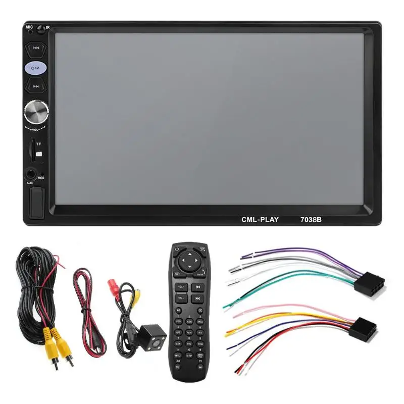 VODOOL 7038B Car Radio 2 Din 7 inch Touch Screen MP5 Video Player Stereo Auto Audio FM Radio Bluetooth USB AUX Multimedia Player
VODOOL 7038B Car Radio 2 Din 7 inch Touch Screen MP5 Video Player Stereo Auto Audio FM Radio Bluetooth USB AUX Multimedia Player