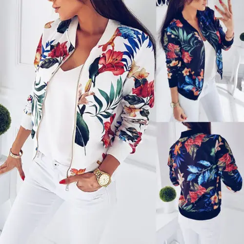 New Fashion Women Ladies Retro Floral Printed Zipper Up Bomber Jacket Flower Casual Coat Outwear
New Fashion Women Ladies Retro Floral Printed Zipper Up Bomber Jacket Flower Casual Coat Outwear
