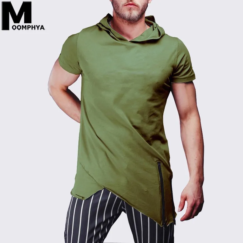 Moomphya 2019 New Longline side zipper hooded short sleeve men t shirt Streetwear hip hop hem funny t-shirts Summer top tshirt
Moomphya 2019 New Longline side zipper hooded short sleeve men t shirt Streetwear hip hop hem funny t-shirts Summer top tshirt