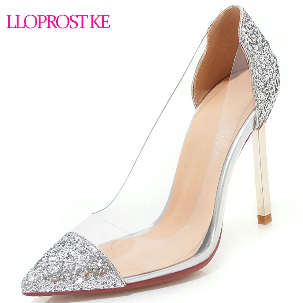 Lloprost ke 2019 Spring Transparent Bling Women Shoes High Heel Summer Women Pumps Party Dress Bridal Wedding Shoes Gold Silver
Lloprost ke 2019 Spring Transparent Bling Women Shoes High Heel Summer Women Pumps Party Dress Bridal Wedding Shoes Gold Silver