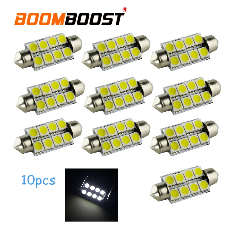 Auto Interior dome light 10Pcs 5050 39mm 8SMD Car Interior Dome F-estoon LED Bulbs Lamp White 1.68W Car Styling Light Source
Auto Interior dome light 10Pcs 5050 39mm 8SMD Car Interior Dome F-estoon LED Bulbs Lamp White 1.68W Car Styling Light Source