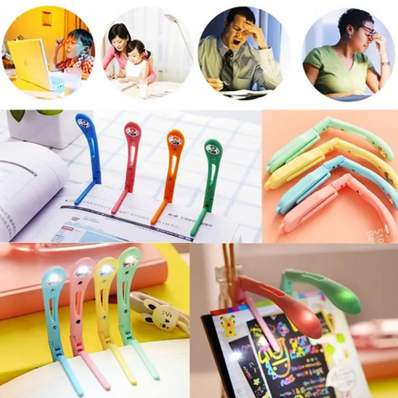 NEW Led Book Light Mini Clip-On Flexible Bright LED Lamp Light Book Reading Lamp Travel Bedroom Bedside Book Reader Gifts