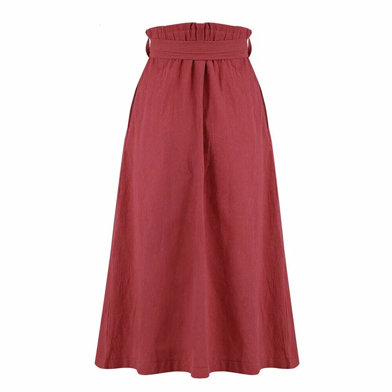 Fashion Women Button Down Skirts 2019 New Arrival Summer Bandage Front Slit Midi Skirt Ladies A-line High Waist Front Slit Skirt
Fashion Women Button Down Skirts 2019 New Arrival Summer Bandage Front Slit Midi Skirt Ladies A-line High Waist Front Slit Skirt
