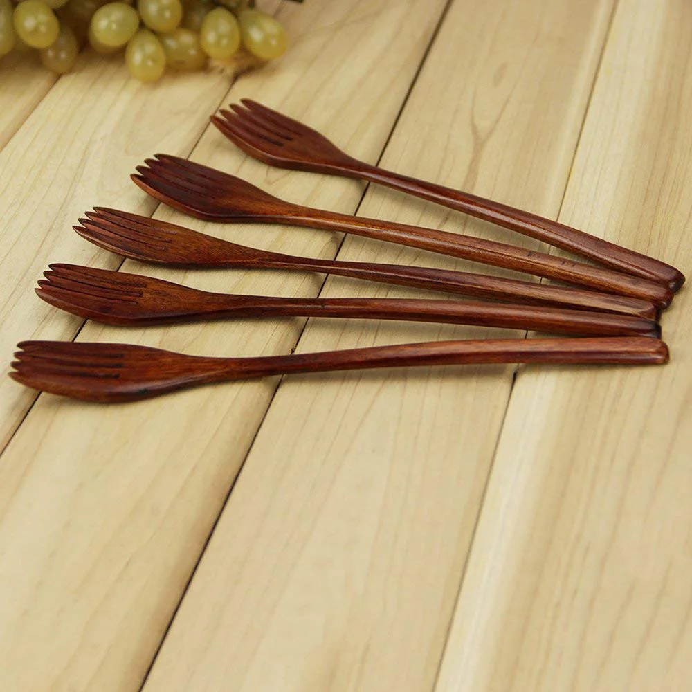 Wooden Forks, 5 Pieces Eco-friendly Japanese Wood Salad Dinner Fork Tableware Dinnerware for Kids Adult (5 Pieces No Rope Wood
Wooden Forks, 5 Pieces Eco-friendly Japanese Wood Salad Dinner Fork Tableware Dinnerware for Kids Adult (5 Pieces No Rope Wood
