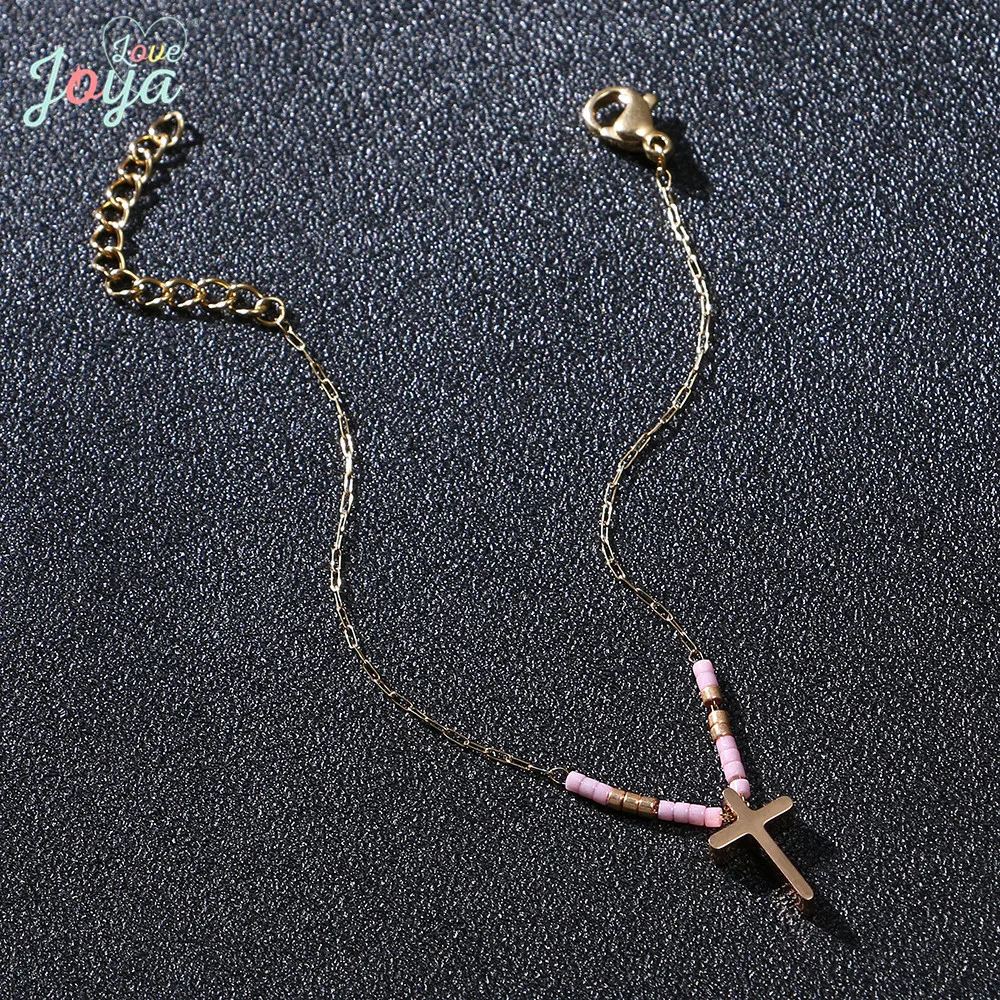 Badu Stainless Steel Women Bracelet Chain Leave Bracelets Bangles Punk Style Cross Bracelet Girl Jewelry Mothers Day Gift
Badu Stainless Steel Women Bracelet Chain Leave Bracelets Bangles Punk Style Cross Bracelet Girl Jewelry Mothers Day Gift