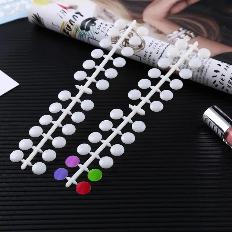 120pcs False Nail Art Polish Palette Dot Flat Manicure Nail Color Card UV Gel Polish Display Tools with 3m Double-Sided Stickers
120pcs False Nail Art Polish Palette Dot Flat Manicure Nail Color Card UV Gel Polish Display Tools with 3m Double-Sided Stickers