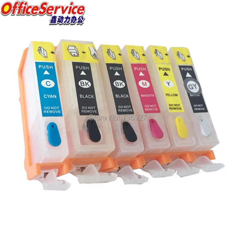 

PGI525 CLI526 PGI-525 CLI-526 Refillable ink Cartridge For Canon PIXMA MG6150 MG6250 MG8150 MG8250 printer with chip