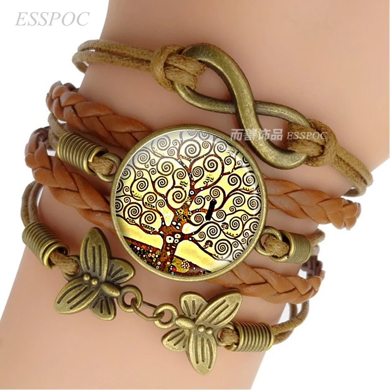 New Gustav Klimt The Kiss Leather Bracelet Handmade Infinity Charm Bracelets Klimt Art Jewelry Valentine Gift
New Gustav Klimt The Kiss Leather Bracelet Handmade Infinity Charm Bracelets Klimt Art Jewelry Valentine Gift