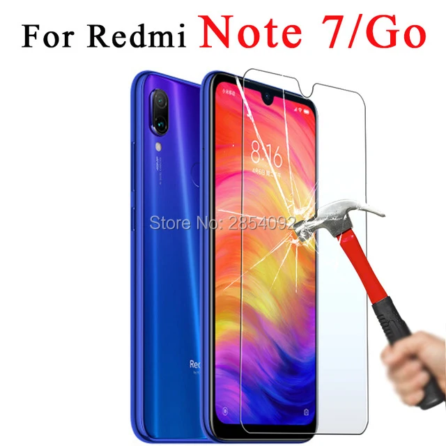 Закаленное стекло для Xiaomi redmi note 7 GO Защитная пленка экрана 7|Защитные стёкла и