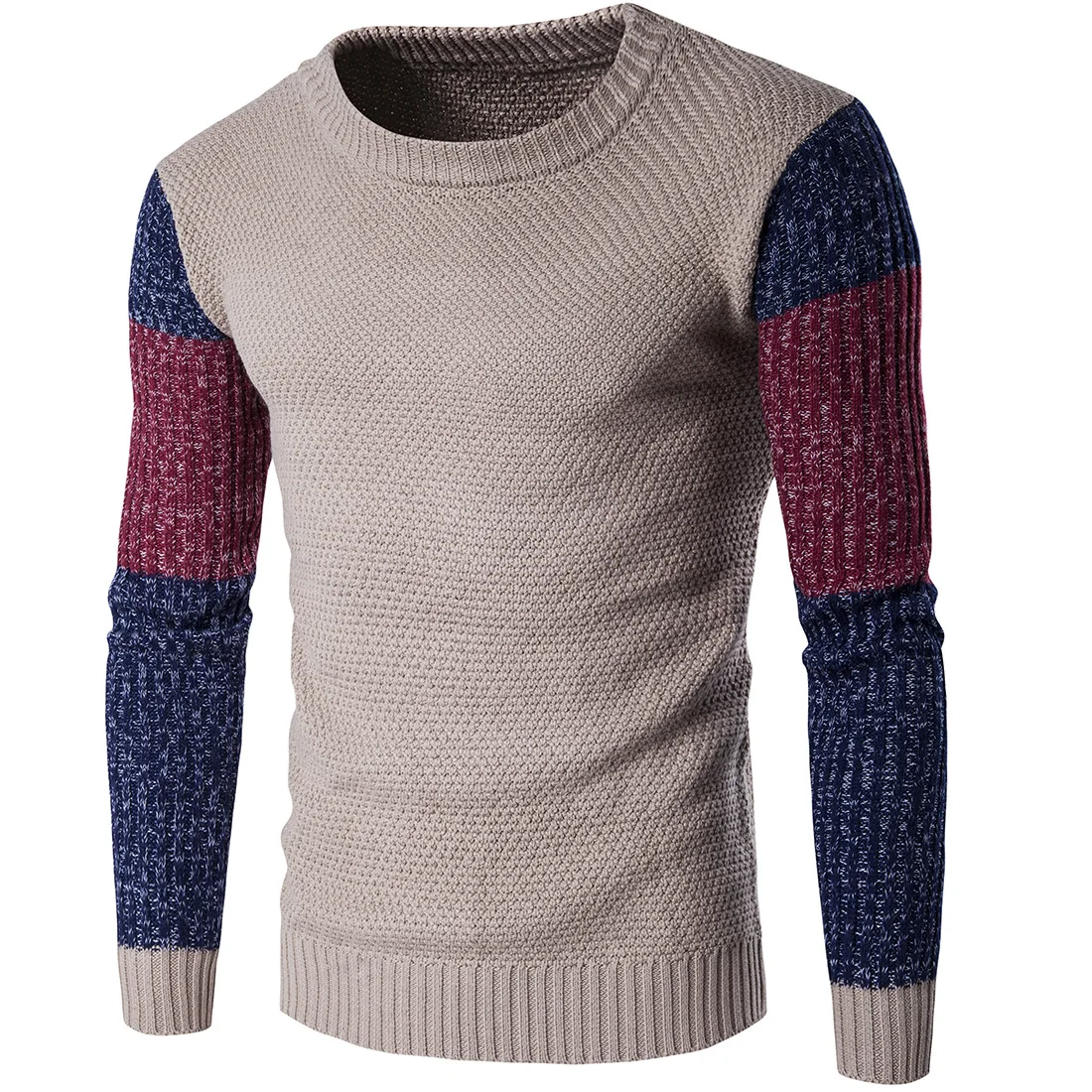 2018 Autumn Men's Casual Sweater Round Neck Fashion Contrast Color Patchwork Striped Warm Knitted Pullover Sweaters Men
2018 Autumn Men's Casual Sweater Round Neck Fashion Contrast Color Patchwork Striped Warm Knitted Pullover Sweaters Men