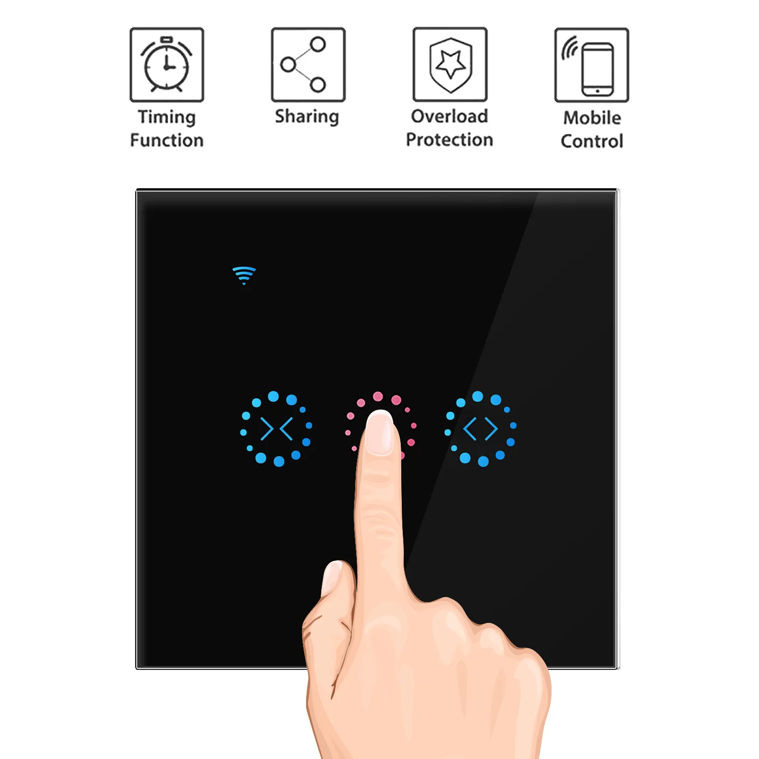 2 Colors EWeLink App EU/UK Wifi Smart Touch Curtain Switch Voice Control By Alexa And Google Phone Control For Electric Curtain
2 Colors EWeLink App EU/UK Wifi Smart Touch Curtain Switch Voice Control By Alexa And Google Phone Control For Electric Curtain