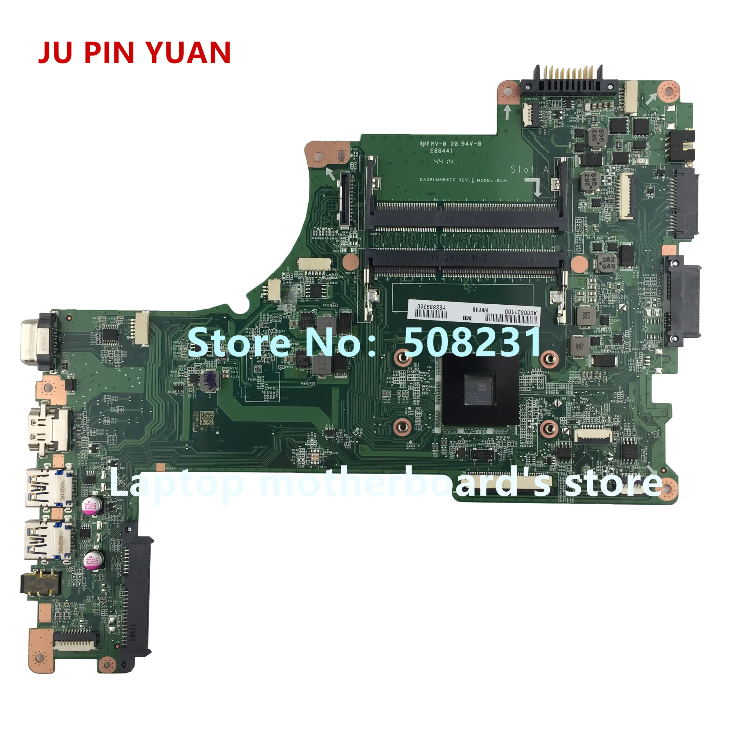 A000301100 DA0BLMMB6E0 Mainboard For Toshiba Satellite L50D L55D L50D-B L55D-B Laptop Motherboard with A8-6410U
A000301100 DA0BLMMB6E0 Mainboard For Toshiba Satellite L50D L55D L50D-B L55D-B Laptop Motherboard with A8-6410U
