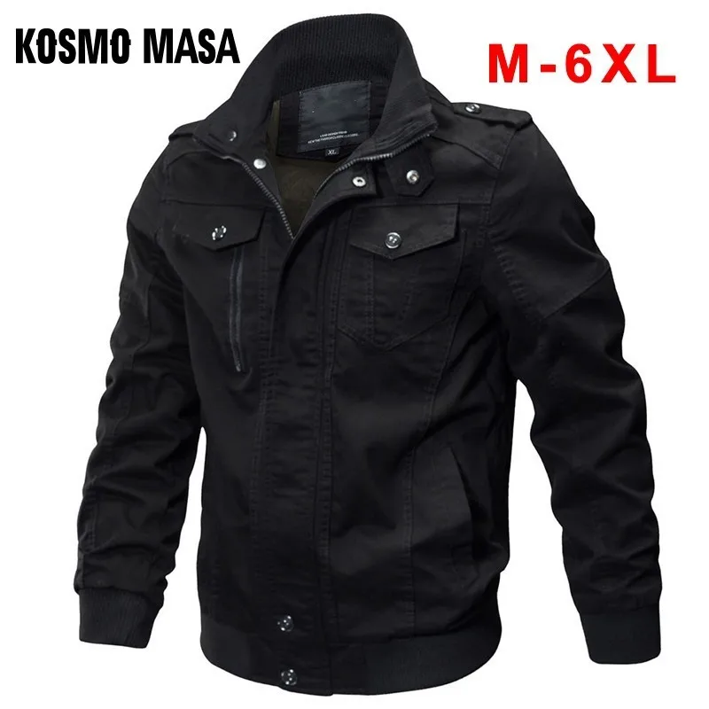 KOSMO MASA Bomber Jacket Men Autumn Winter Military Mens Jackets And Coats Black Windbreaker Jacket For Men Outwear 6XL MJ0082
KOSMO MASA Bomber Jacket Men Autumn Winter Military Mens Jackets And Coats Black Windbreaker Jacket For Men Outwear 6XL MJ0082