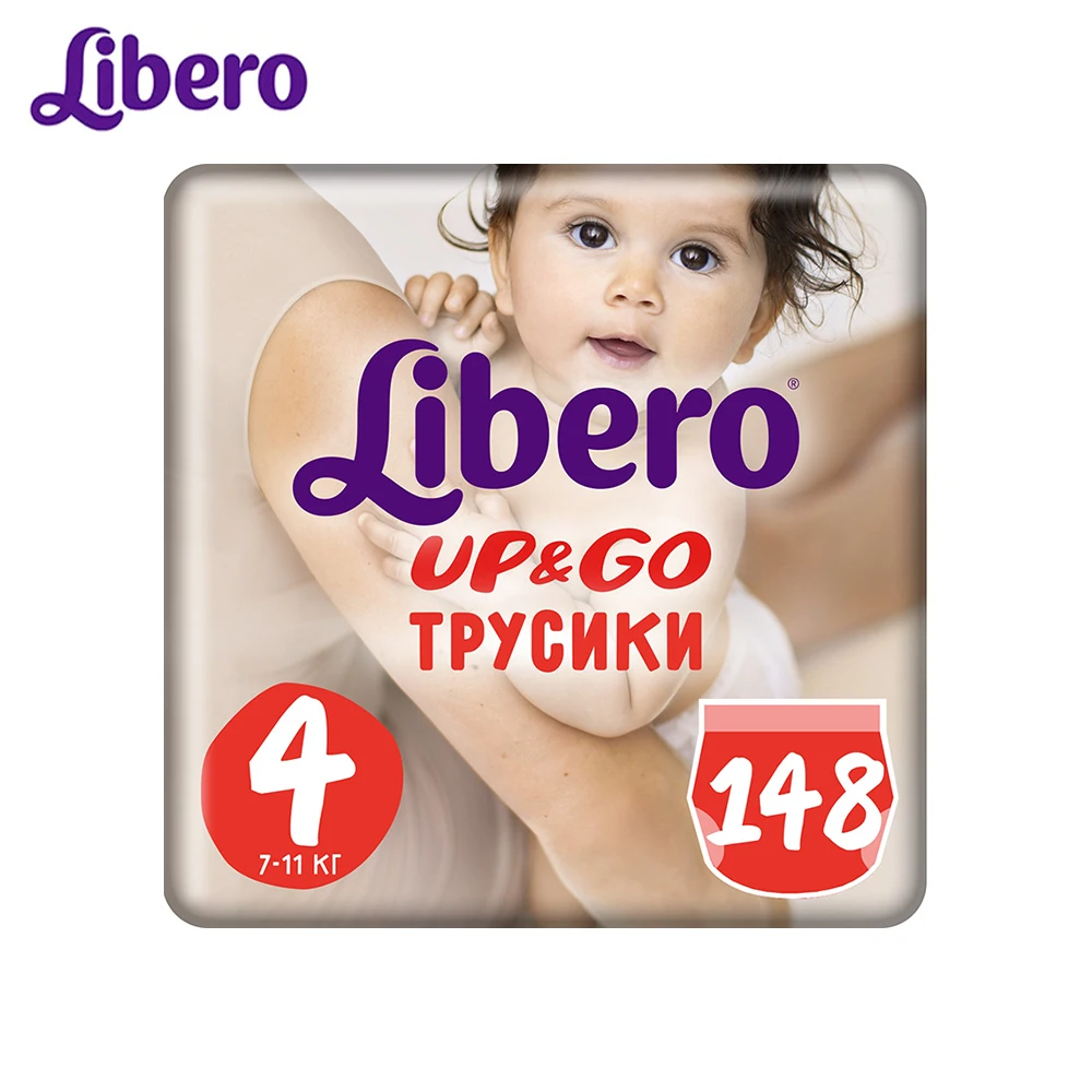 Трусики подгузники Libero Up&Go 4 7 11 кг 148 шт|Одноразовые подгузники| |