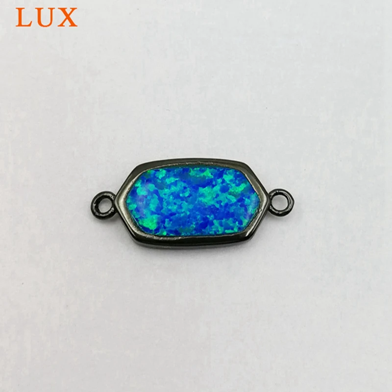 Japanese Lab Created hexagon Opal connectors Charm in Gold Plating set for necklace, opal jewelry finding 
Japanese Lab Created hexagon Opal connectors Charm in Gold Plating set for necklace, opal jewelry finding