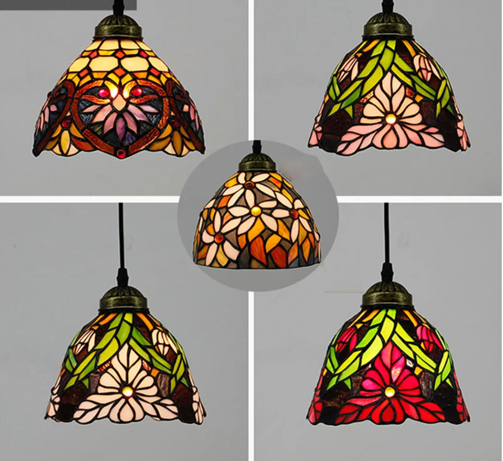 Modern Nordic Single Mosaic Pendant Lights Stained Glass Flower Lampshade Hanglamp Bedroom Living Room E27 Bulb Lighting
Modern Nordic Single Mosaic Pendant Lights Stained Glass Flower Lampshade Hanglamp Bedroom Living Room E27 Bulb Lighting