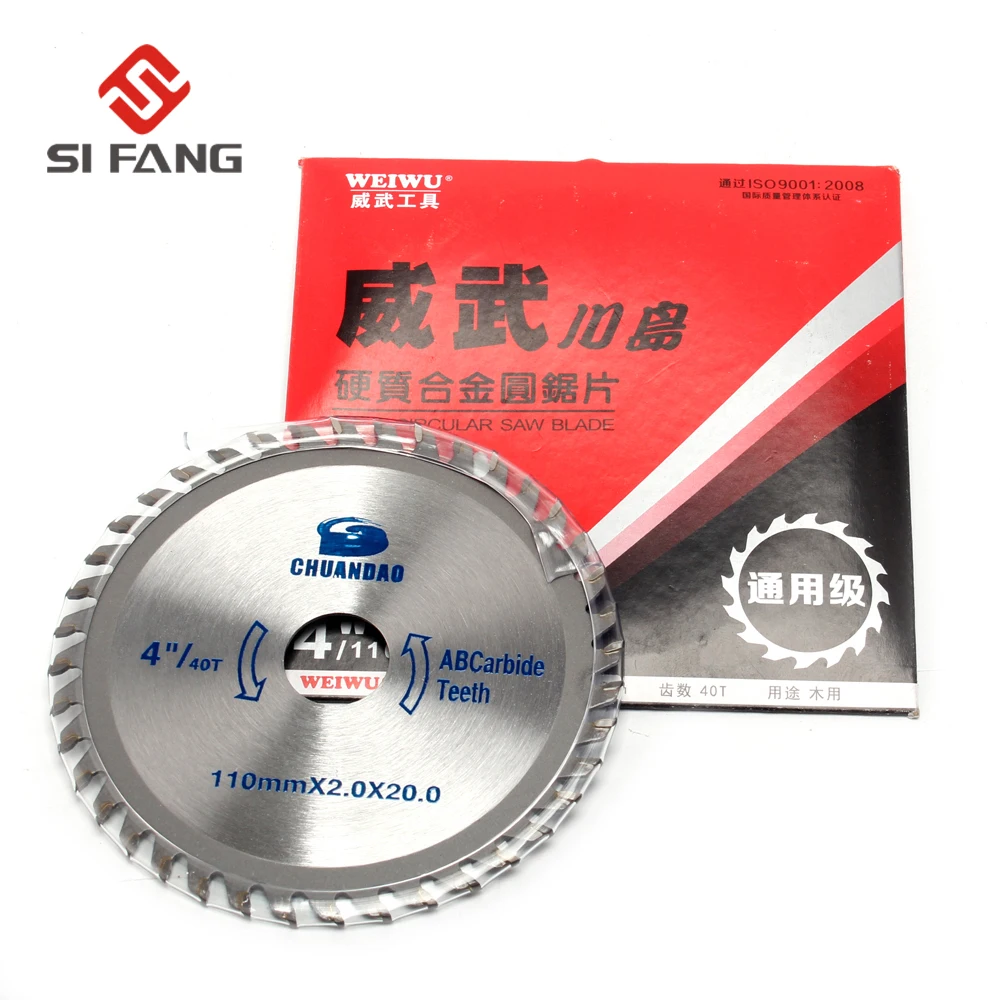 SI FANG 2Pcs/4Pcs/6Pcs 40Tooth 4Inch(110mm) Cutting Disc Carbide Circular Saw Blade For Cutting Various Kinds Metals and Wood
SI FANG 2Pcs/4Pcs/6Pcs 40Tooth 4Inch(110mm) Cutting Disc Carbide Circular Saw Blade For Cutting Various Kinds Metals and Wood