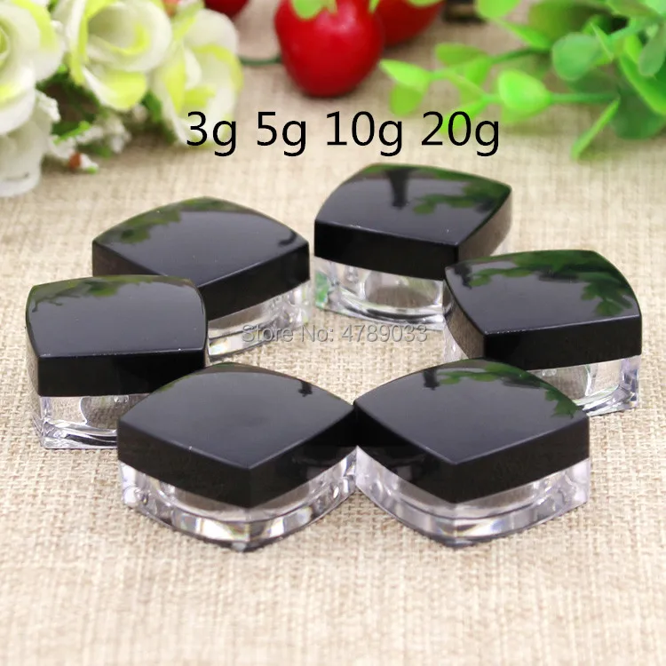 3g 5g 10g Cosmetics Jar Box Makeup Cream Nail Art Cosmetic Bead Storage Pot Container Square Bottle Portable Clear Case Empty
3g 5g 10g Cosmetics Jar Box Makeup Cream Nail Art Cosmetic Bead Storage Pot Container Square Bottle Portable Clear Case Empty
