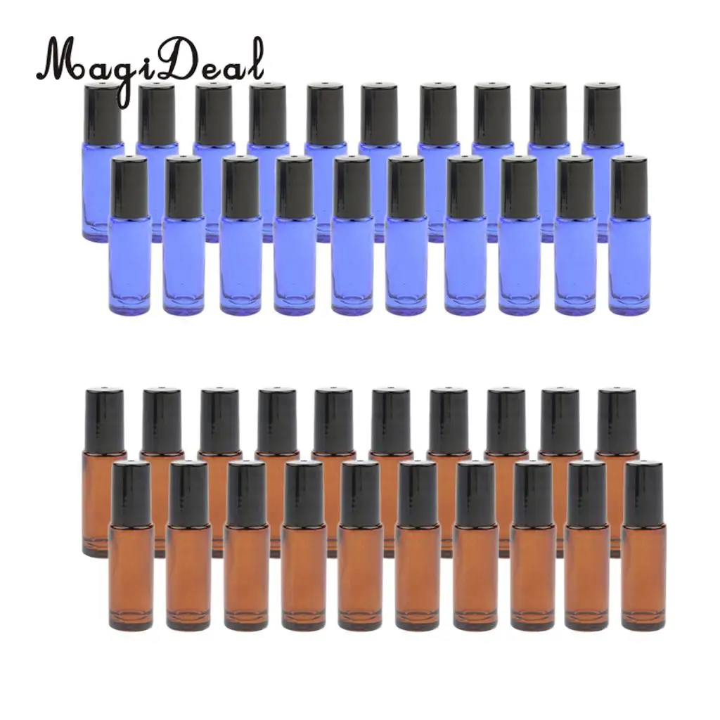 Pack of 40 5ml Essential Oil Roller Bottles Glass Makeup Liquids Storage Container Vials
Pack of 40 5ml Essential Oil Roller Bottles Glass Makeup Liquids Storage Container Vials
