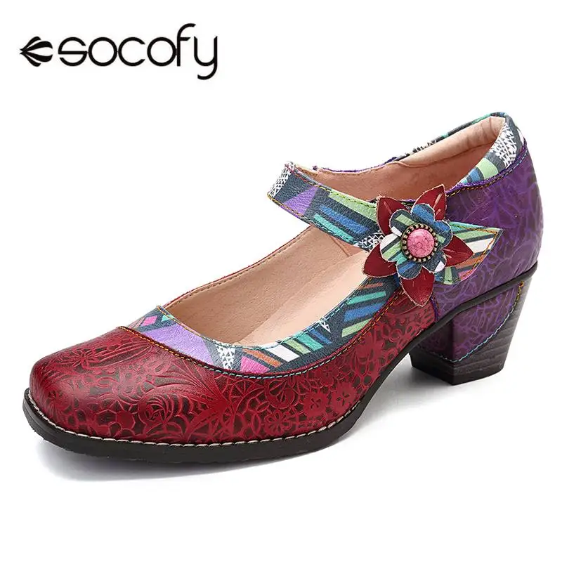 SOCOFY Retro Genuine Leather Flower Comfy Retro Pumps Loafers Bohemia Casual Shoes Women Shoes Spring Autumn Casual Shoes New
SOCOFY Retro Genuine Leather Flower Comfy Retro Pumps Loafers Bohemia Casual Shoes Women Shoes Spring Autumn Casual Shoes New