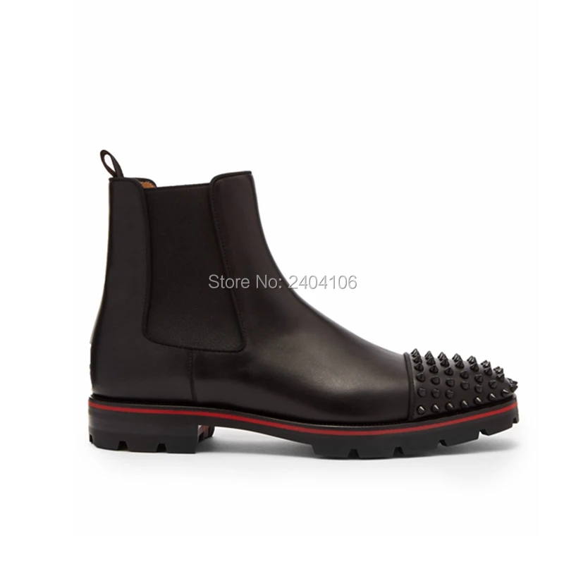 Autumn Winter Western Black Leather Handmade Ankle Men Shoes 2019 Men Boots Men's Rivet Boots Male Footwear Low-heeled Shoes
Autumn Winter Western Black Leather Handmade Ankle Men Shoes 2019 Men Boots Men's Rivet Boots Male Footwear Low-heeled Shoes