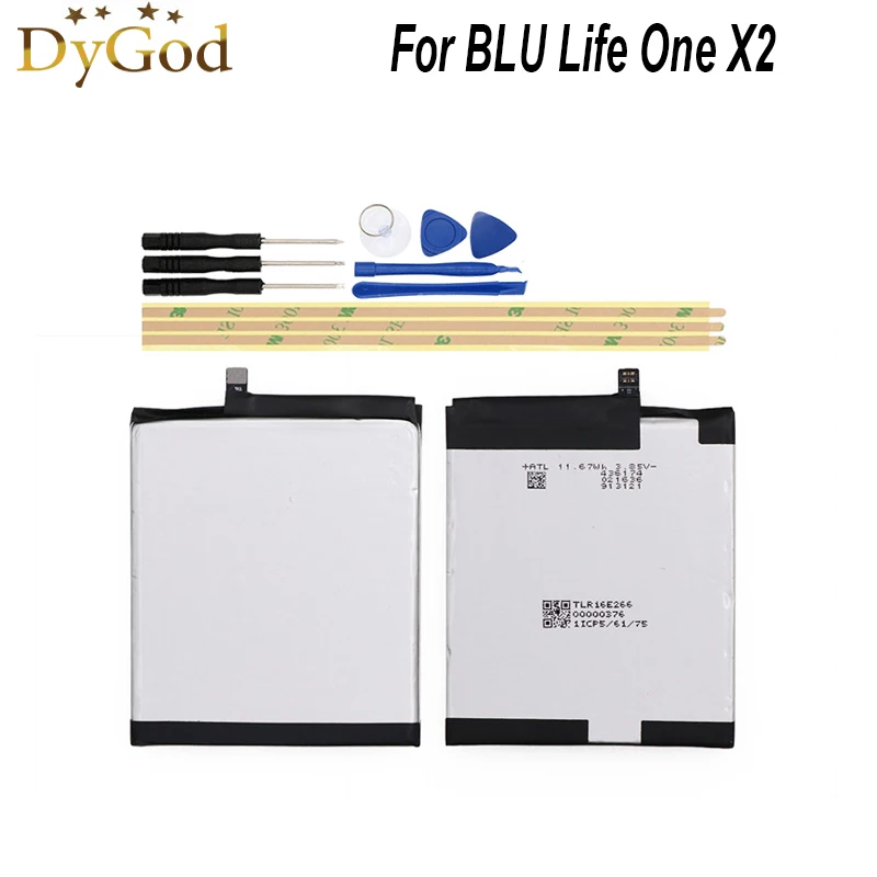 DyGod 3000mAh Battery for BLU Life one X2 High Quality mobile phone Replacement TLR16E266 Batteries Battery+tools
DyGod 3000mAh Battery for BLU Life one X2 High Quality mobile phone Replacement TLR16E266 Batteries Battery+tools