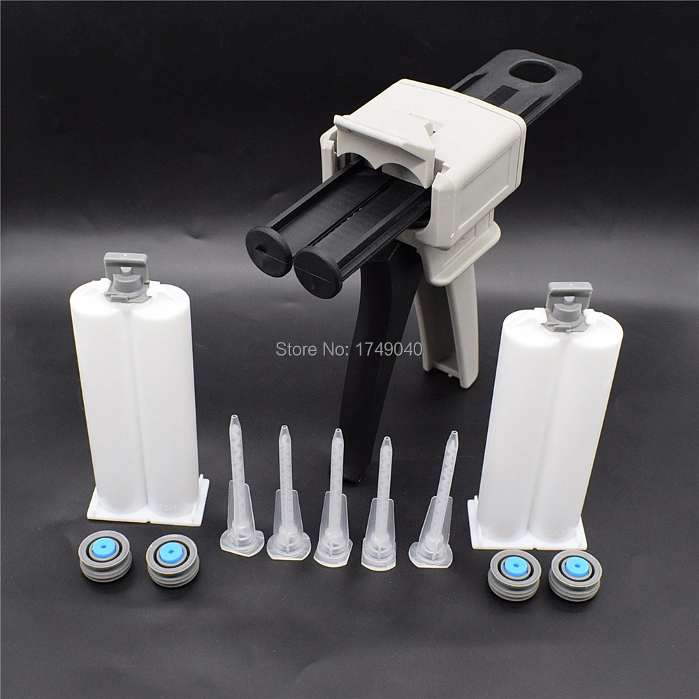 Adhesive Gun Dispenser Glue Gun 50ml 1:1 Manual Caulking Gun with 5pc Static Mixing Nozzle 2 Set 50ml 1:1 Empty Dual Cartridge
Adhesive Gun Dispenser Glue Gun 50ml 1:1 Manual Caulking Gun with 5pc Static Mixing Nozzle 2 Set 50ml 1:1 Empty Dual Cartridge