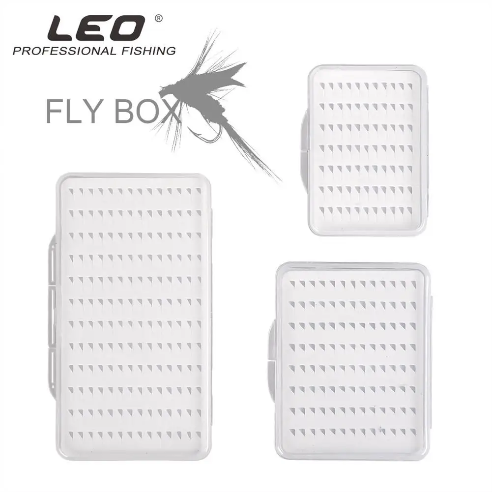 Fly Fishing tackle tool Clear View EVA Box Flies Waterproof Case S/M/L | Спорт и развлечения