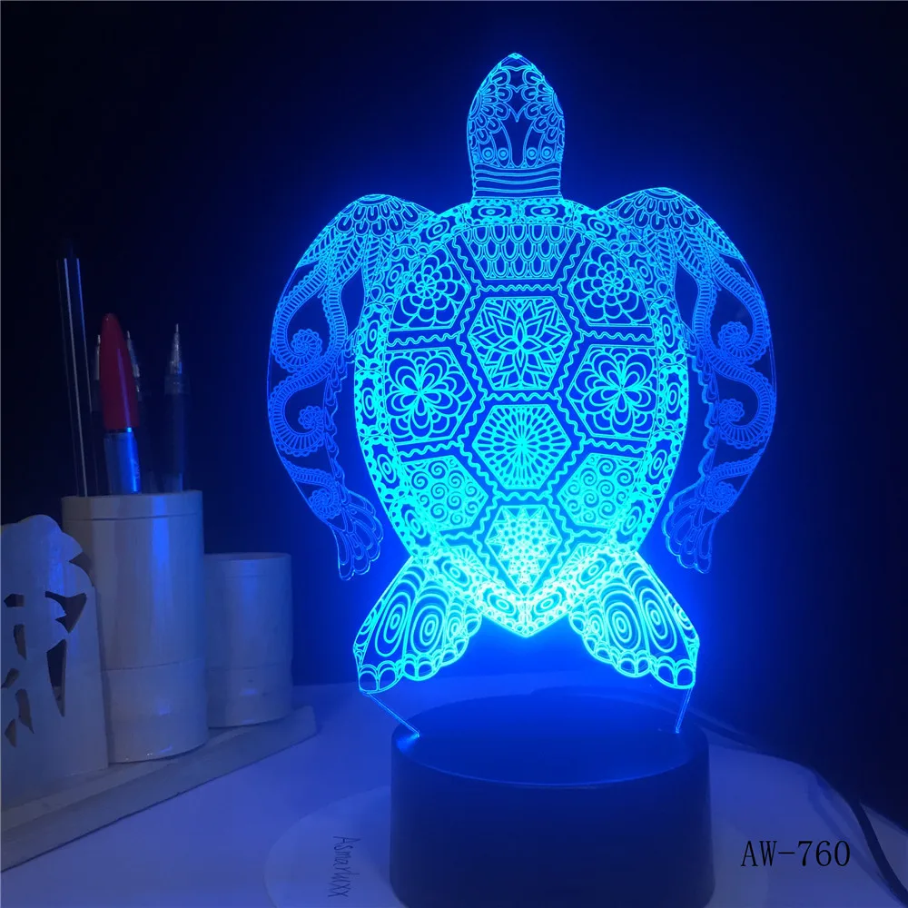 Sea Turtles 3D Lamp LED Touch Light Colorful Lamp Birthday Party Decoration Figurines Table Lamp For Kid's Toys Gift AW-760
Sea Turtles 3D Lamp LED Touch Light Colorful Lamp Birthday Party Decoration Figurines Table Lamp For Kid's Toys Gift AW-760