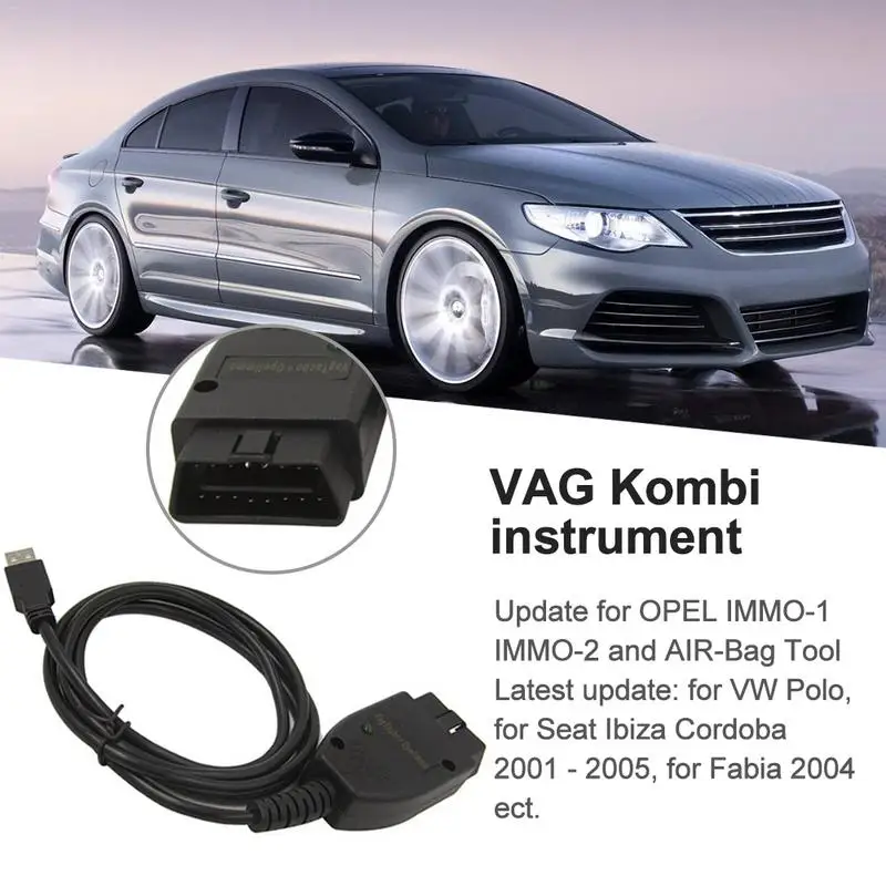 Кабель регулировки пробега Vag Tacho 3 01 для автомобиля Audi Opel Подушка безопасности Immo
