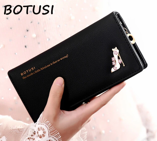 BOTUSI High Heels Large Space Oft Leather Long Women Wallet Change Hasp Clasp Purse Clutch Long Design Handbag Women Purses
BOTUSI High Heels Large Space Oft Leather Long Women Wallet Change Hasp Clasp Purse Clutch Long Design Handbag Women Purses
