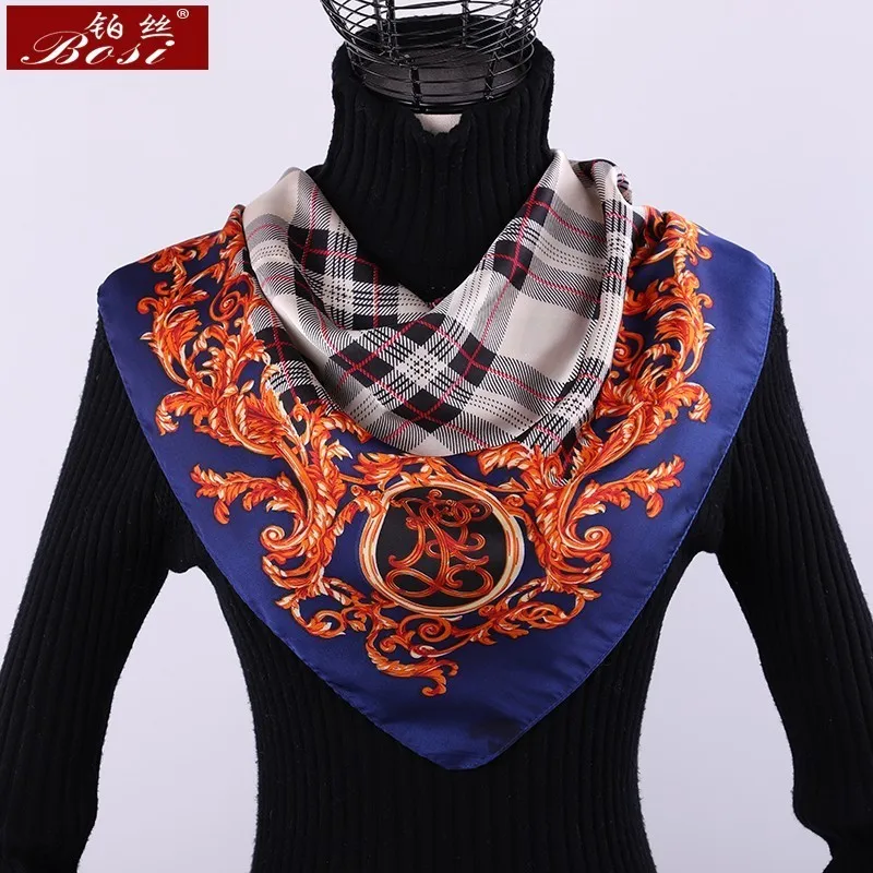Scarf silk print women small square Plaid stripe shawl luxury brand scarfs satin sjaal stripe scarves foulard echarpe 70*70cm
Scarf silk print women small square Plaid stripe shawl luxury brand scarfs satin sjaal stripe scarves foulard echarpe 70*70cm