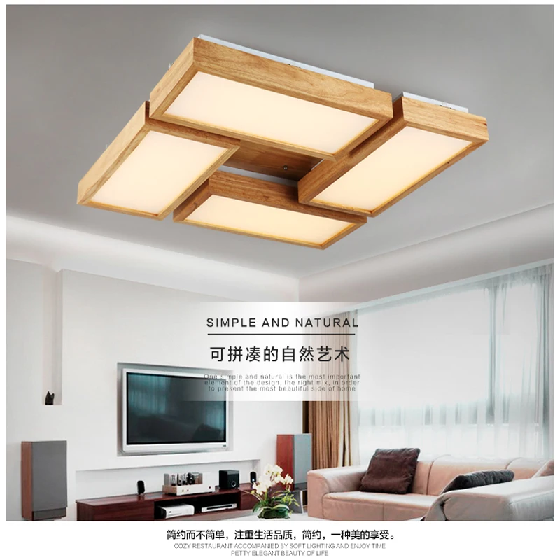 Modern brief rectangle acrylic led ceiling light fixture Japanese home deco living room wood ceiling lamp 110-240V
Modern brief rectangle acrylic led ceiling light fixture Japanese home deco living room wood ceiling lamp 110-240V