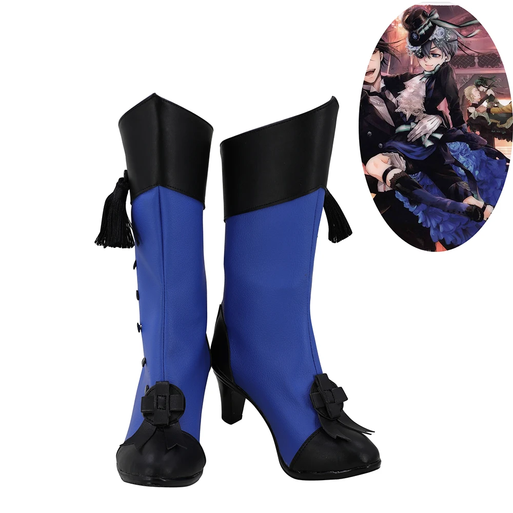 Black Butler Ciel Phantomhive Blue Peacock Illustration Version Cosplay Shoes Boots
Black Butler Ciel Phantomhive Blue Peacock Illustration Version Cosplay Shoes Boots