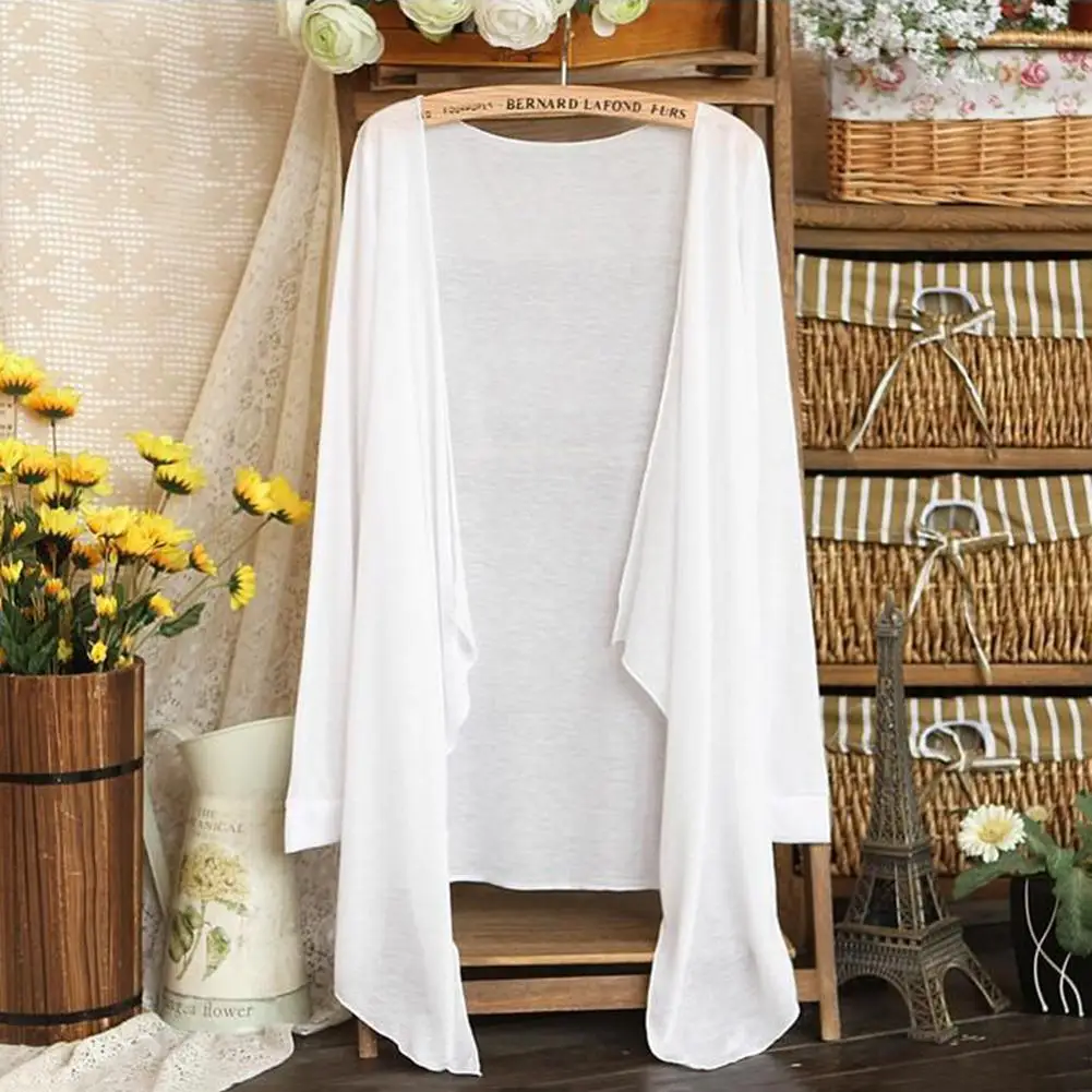 Women's Knitted Blouse Fashion Style Ladies Long Sleeve Thin Style Sun Blouse Warm Candy Color Beach Wild Blouse Jacket
Women's Knitted Blouse Fashion Style Ladies Long Sleeve Thin Style Sun Blouse Warm Candy Color Beach Wild Blouse Jacket