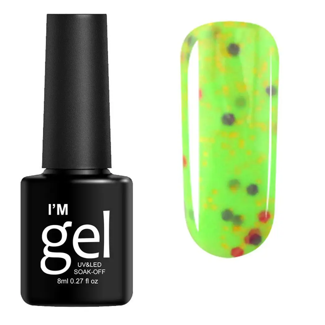 8mL Dot Pattern Long Lasting UV 8ml LED Soak Off Nail China Polish Home Salon Casual Travel Outdoor etc | Красота и здоровье